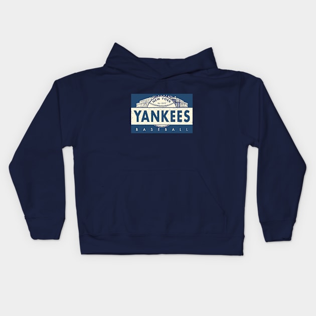 Throwback New York Yankees 2 by  Buck Tee Kids Hoodie by Buck Tee